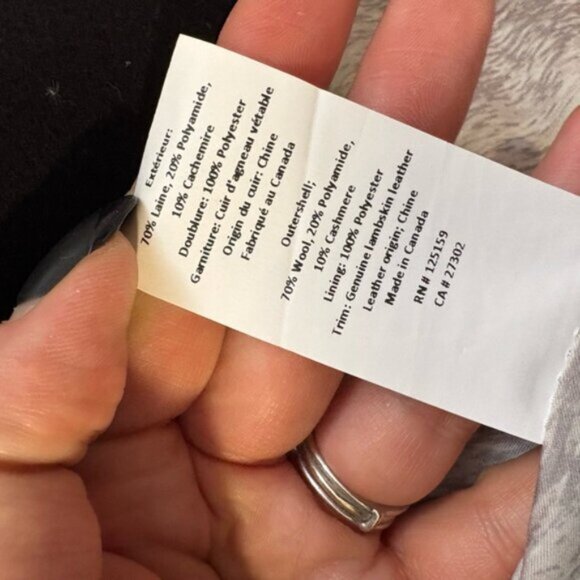 SOIA & KYO WOOL AND CASHMERE PEACOAT Black- - Picture 8 of 15